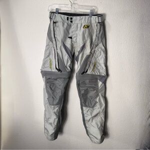 KLIM Dakar Men’s Motorcycle Pants Size 30x35 Tall Gray Cordura OTB
